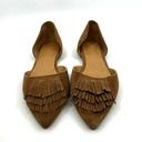 J.Crew  D'orsay Fringe Suede Flats Women's 8.5 US Photo 3