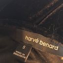 Harvé Benard Harve Benard Black Velvet Long Sleeve Cold Shoulder Bell Sleeve Top Womens Small Photo 4