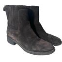 Via Spiga  Womens Sz 6 Erisa Chelsea Brown Suede Leather Booties Ankle Boot Photo 0