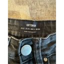 Cotton On  stretch straight leg denim jean size 2 charcoal wash Photo 2