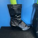 Predictions  Black Zip Up Faux Leather Boots Size 9 Photo 1