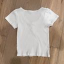 Brandy Melville rare white brandy zelly cute top Photo 2