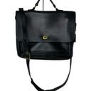 Coach Vintage Black 5181 Colebrook Leather Briefcase Crossbody Messenger Bag Photo 2