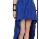 AlexisTabi Embroidered Blue High-Low Dress Photo 1