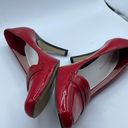 Anne Klein  size 7.5 red patent leather heels . Photo 0