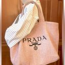 Prada Authentic  Milano Small woven tote with dust bag. Photo 4