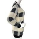 Cyrus  Knits Womens Size S Cardigan Sweater Oversized Gingham Black White Photo 8