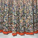 American Eagle  Womens Pleated Mini Skirt Size 8 Floral Print Taupe Orange Multi Photo 1