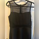 Kandy Kiss NWT Sweetheart Illusion Neckline Black Mini Dress Size 12 Photo 2