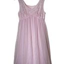 Vanity Fair Vintage  Pink Silky Nylon Dress Coquette Balletcore Small Photo 0