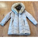 Calvin Klein  puffer jacket faux fur hood size medium Photo 13