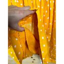 Moulinette Soeurs Anthropologie  Melora Size 12 Yellow Polka Dot Lace Back Dress Photo 6