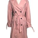 Who What Wear NWOT Light Pink Trench Coat Button Front Small New Photo 3