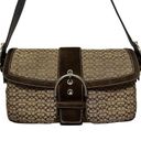 Coach  Y2K Brown Signature Jacquard Suede Soho Bag #1463 Photo 1