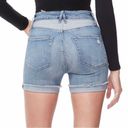 Good American  The Cut Offs  stretch denim shorts 00/24 Photo 4