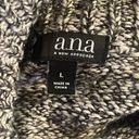 a.n.a . Mock Neck Marled Sweater Size L Photo 3