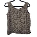 Allison Taylor  Womens Size S Vintage 100% Silk Reversible Tank Top Brown Leopard Photo 0