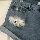 Amuse Society Distressed Medium Wash Jean Shorts Photo 2