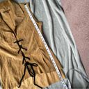 Arden B Vintage Y2K  Western Country Cowgirl Suede Leather Lace Up Vest Small Photo 4