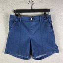 Gloria Vanderbilt  Shorts Size 6 Average Womens High Rise Denim Stretch Blue New Photo 4