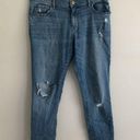 The Loft  Outlet Distressed Blue Girlfriend Jeans Women's Size 8 Petite 8P Photo 0