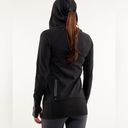 Lululemon  Stay On Course Pullover Black Hoodie. Size 4. Pockets & Ponytail hole Photo 4