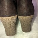 Refuge  brown suede wedge tall boots Photo 2