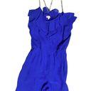 L8ter Cobalt blue Romper pants jumpsuit golden chain strap women size M Photo 3