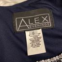 Alex Evenings ALEX Evening Dress size 6 length 53” bust 32” navy blue color all bids attached Photo 13