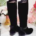 Via Spiga  Tall Boots Prish Riding Boots Black Suede Leather Sz 7.5 Photo 4