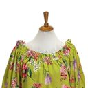 New York & Co. 7th Avenue Floral Blouse Green Size M NWT Spring Boho Cottage Photo 2