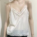 Christian Dior Vintage  White Satin Cami Lace Tank Photo 0