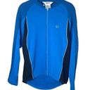 Pearl Izumi  Unisex Cycling Zip Front Top Size Medium in Blue Photo 0