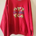 Jerzees Red bee happy crewneck sweatshirt size mens 2x Photo 0