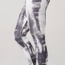 Luna VARLEY Black Gray Watercolor Print  Legging M Photo 2