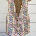 American Vintage  Grandma Curtain Vest Yellow Mixed Multi 1X Photo 10