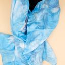 Vintage Blue  Cloud Violet Mixed Media Rectangle Long Scarf/Wrap Photo 0