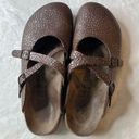 Birkenstock  | Birkis 11 Dorian Double Cross Strap Clogs Animal Print Bronze 270 Photo 0