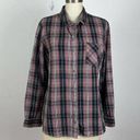 UGG  Pink & Black Plaid Button Down Flannel Photo 0