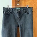 Ralph Lauren  Vintage 90s Lauren Jeans Black Straight Leg Mid-Rise 10 Petite Photo 2