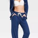 Stars Above Women's Soft Long Sleeve Top and Long pants Pajama Set Navy blue L Photo 2