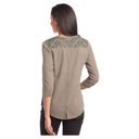 Kuhl  Women’s Martina 3/4 Sleeve Organic Cotton Button Back Top | Taupe Olive | S Photo 1