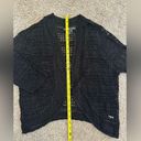 United States Sweaters  Black Knit Loop Quarter Sleeve Cardigan Photo 4