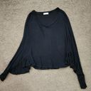 Solemio Black Bat Wing Sweater, Women's S Photo 0