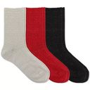 Ralph Lauren NWT LAUREN  Women's 3-Pk. Snowflake Texture Roll-Top Socks Photo 1