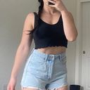 High Waisted Jean Shorts Size 6 Blue Photo 0