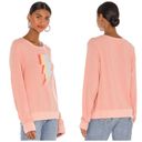 Wildfox NEW  Couture i Bolt Baggy Beach Jumper in Guava Photo 5