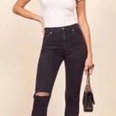 Reformation  Skinny Distressed Jeans in Organic Stretch Cotton in Faded Black 24 Photo 0