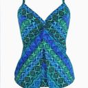 MiracleSuit  Ocean Ombre Love Knot Tankini Top Blue Multi US 16 NWT IN PACKAGE Photo 0