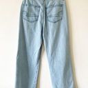 American Eagle  Wide Leg Crop Light Blue Balloon Waist Jeans Size 2 Light Wash Photo 1